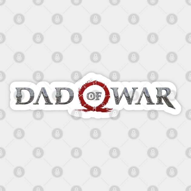 Dad of War Sticker by Dopamine Creative